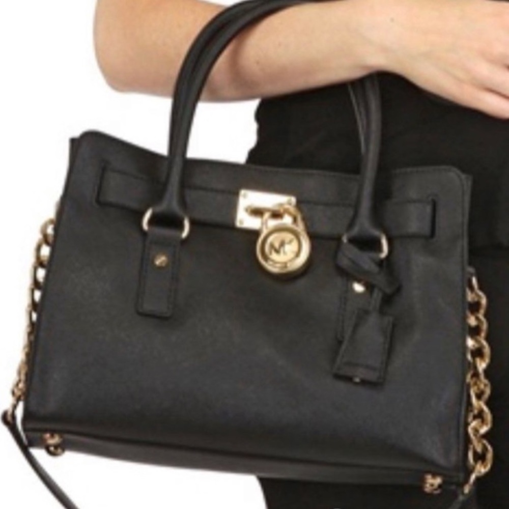 Michael Kors Hamilton Satchel - Black